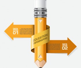 Learning with education infographic elements vector 05