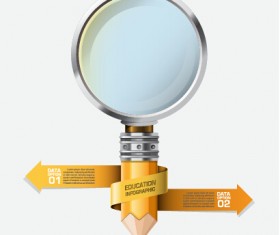 Learning with education infographic elements vector 07