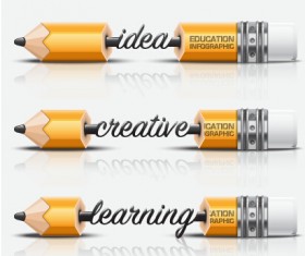 Learning with education infographic elements vector 11