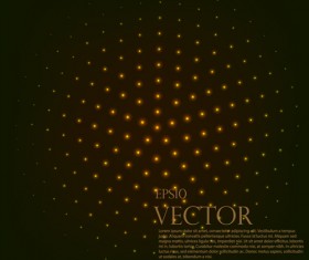 Light dot tech background vector 01