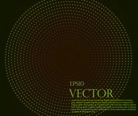 Light dot tech background vector 02