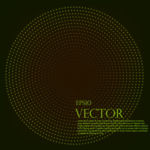 Light dot tech background vector 02