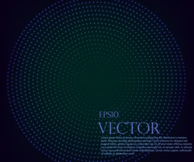 Light dot tech background vector 04