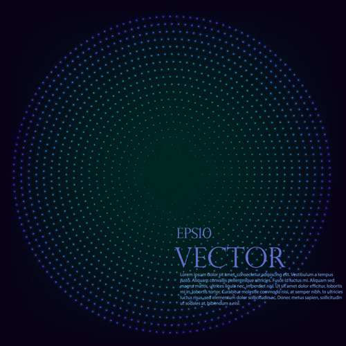 Light dot tech background vector 04