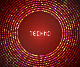 Neon effect abstract background vector 03