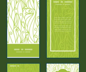 Ornate floral banners with cards vector 01