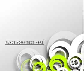 Paper ring fashion background art vector