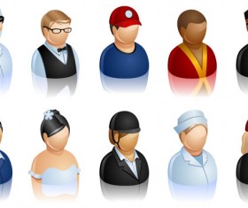 People of different occupations vector material