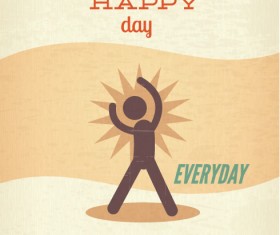 People vintage styles cover vector set 02