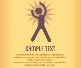 People vintage styles cover vector set 07