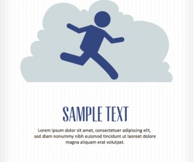 People vintage styles cover vector set 09