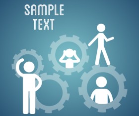 People vintage styles cover vector set 11