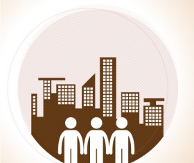 People vintage styles cover vector set 12