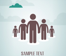 People vintage styles cover vector set 15