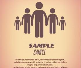 People vintage styles cover vector set 25