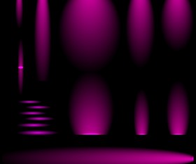 Purple glow different effect vector