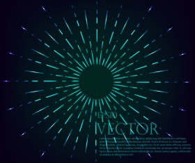 Radiation effects circle vector background 01