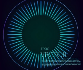 Radiation effects circle vector background 02