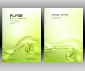 Refreshing flyer cover abstract vectors 01