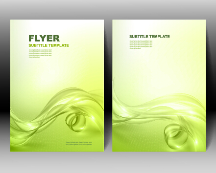 Refreshing flyer cover abstract vectors 01
