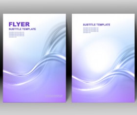 Refreshing flyer cover abstract vectors 02