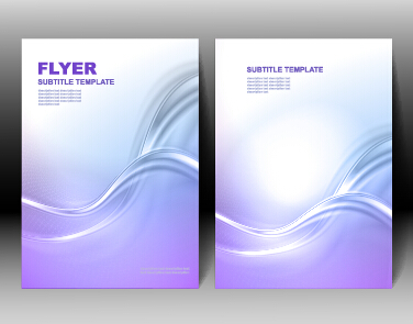 Refreshing flyer cover abstract vectors 02