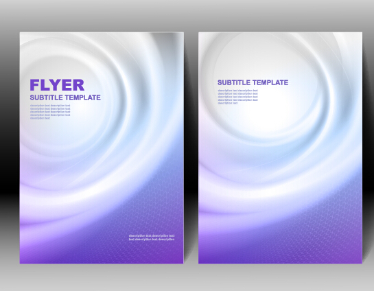 Refreshing flyer cover abstract vectors 03