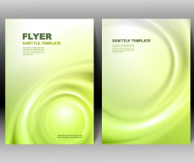 Refreshing flyer cover abstract vectors 04
