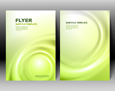 Refreshing flyer cover abstract vectors 04