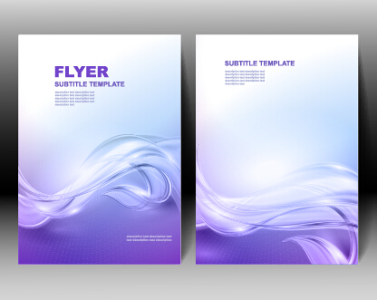 Refreshing flyer cover abstract vectors 05