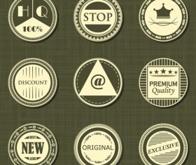 Retro sale labels desing material 01