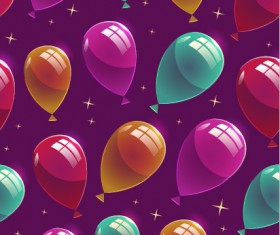 Shiny birthday pattern seamless vector 02