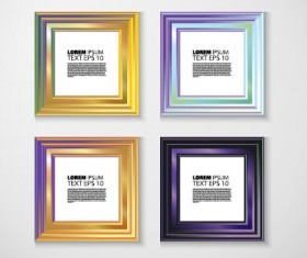 Shiny colorful photo frame vector