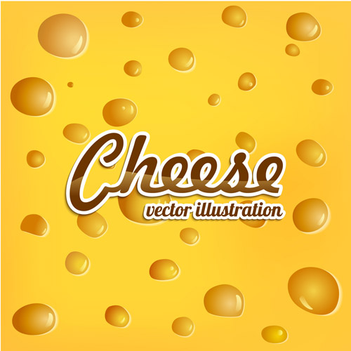 Shiny yellow cheese background vector 10