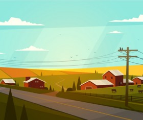 Simple houses vectors design 04