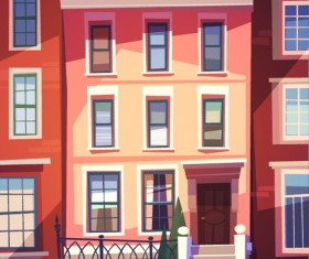 Simple houses vectors design 05