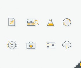 Small fine teaching and weather vector