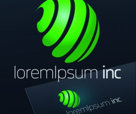 Spherical business logos abstractor vector 01