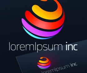 Spherical business logos abstractor vector 02