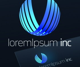 Spherical business logos abstractor vector 03