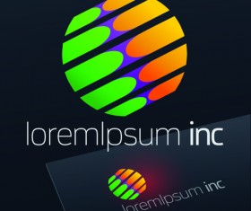 Spherical business logos abstractor vector 04