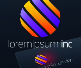 Spherical business logos abstractor vector 06