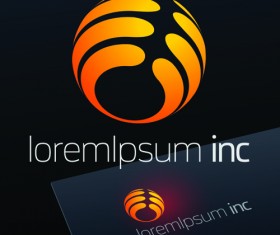 Spherical business logos abstractor vector 08