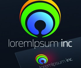 Spherical business logos abstractor vector 09