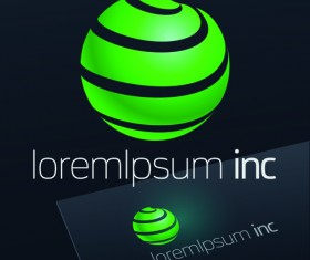 Spherical business logos abstractor vector 10