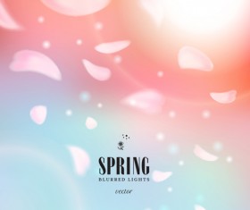 Spring blurred lights vector backgrounds art 04