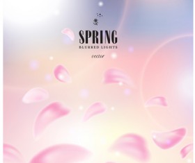 Spring blurred lights vector backgrounds art 05