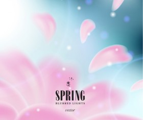 Spring blurred lights vector backgrounds art 08