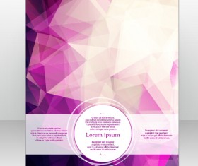 Stylish cover brochure vector abstract design 01