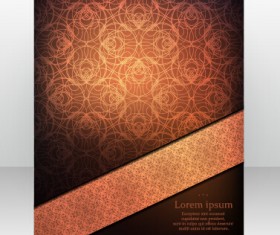 Stylish cover brochure vector abstract design 02